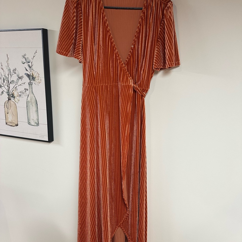 Simple Rust wrap Dress